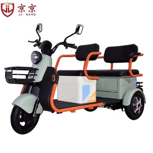 Venta al por mayor triciclo eléctrico para ancianos bicicleta eléctrica de carga a casa de tres ruedas de pasajeros e-triciclo pedicab para carga - Product Image 1
