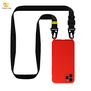 Silicone Caoutchouc Sublimation Bandoulière Collier Micro Fibre Protection Pour <span class=keywords><strong>iPhone</strong></span> 13 14 15 Pro Max Téléphone Sac Cas - Product Image 2