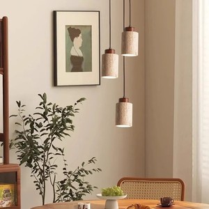 Huangdong Stone Pendant Lamp Led 220V Home <b>Lighting</b> For Bedroom <b>Dining</b> Room Hallway Entrance Easy Installation - Product Image 4