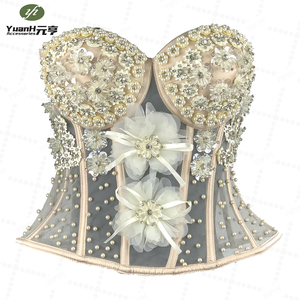 Corset à fleurs en strass fait main, best-seller, pour robe de soirée haut de gamme DIY - Product Image 6