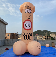 Globo Inflable con Forma de Pene Viejo de Holland Dolls con Número Intercambiable