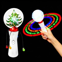 Bâton lumineux LED, toupie lumineuse, baguette magique, accessoires de fête personnalisables avec logo, articles lumineux pour événements, vente en gros de jouets toupies lumineuses LED