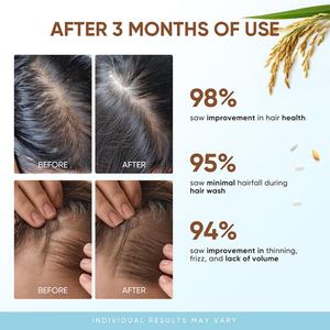 Crema para el Crecimiento del Cabello con Agua de Arroz, Fórmula 2 en 1, Orgánica, Personalizada con Logotipo Privado, Aumenta la Densidad del Cabello y Reduce la Caída del Cabello - Product Image 6