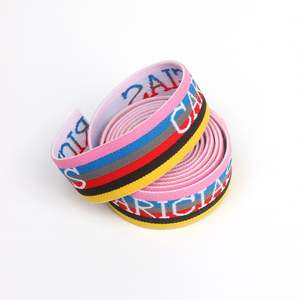 Cinta Elástica Ecológica con Logotipo Personalizado, Cinta Jacquard de Color Personalizado para Cintura Elástica de Ropa Interior Tipo Boxer - Product Image 2