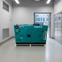 Générateur diesel silencieux à double cylindre refroidi par air, démarrage électrique, monophasé/triphasé 220V/380V 50/60Hz ATS mobile certifié ISO