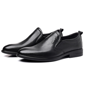 Men's New Arrival <b>Full</b> Grain Leather Formal Shoes Genuine Leather Pointed Toe <b>Slip</b> On Business <b>Slip</b> On Men's Leather Shoes - Product Image 2