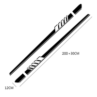 Autocollants de bande latérale de voiture, bricolage pour Mercedes Benz W205 W204 W203 classe C C180 C200 C300 C63 Coupe C43 accessoires de voiture