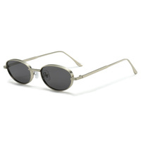 INS Style rétro été lunettes de soleil petit cadre en métal avec des lentilles multicolores UV400 optique confortable caractéristique vente chaude