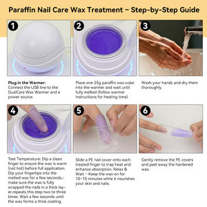 Kit de Chauffage de Cire Professionnel 2-en-1 pour Commandes en Gros, Fonctionnant sur Batterie, Complet avec Accessoires pour l'Épilation et les Soins des Ongles - Product Image 3