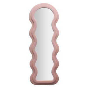 <span class=keywords><strong>Espejo</strong></span> <span class=keywords><strong>Ondulado</strong></span> Irregular Elegante con Marco de Peluche, <span class=keywords><strong>Espejo</strong></span> de Cuerpo Entero para Baño y Decoración de Pared de Sala de Estar - Product Image 6
