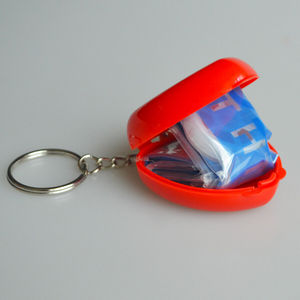 Metresq Resuscitator masker CPR, gantungan kunci, bantuan pertama pelindung wajah, untuk sekolah Cpr, hadiah siswa baru, berenang, Gym, penyelamatan kebugaran - Product Image 5