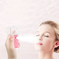 Recargable mini cara nano spray humidificador de aire instrumento eléctrico mini nano pulverizador niebla fría nano spray portátil