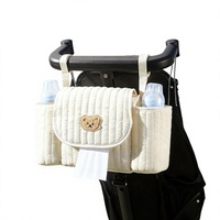 Organisateur universel pour poussette avec porte-gobelet, sac de rangement suspendu pour poussette, sac de rangement pour couches, accessoires pour poussette de bébé