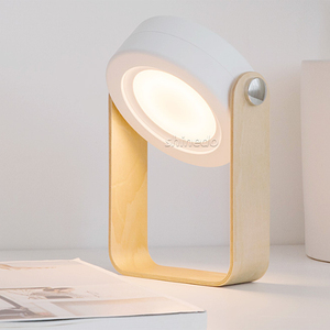 Tay cầm bằng gỗ Kính thiên văn gấp LED cảm ứng đèn sạc ánh sáng ban đêm đèn lồng di động có thể thu gọn cắm trại Đèn bàn - Product Image 4