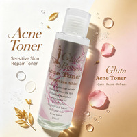 Tonique anti-acné Gluta Booster à l'hamamélis, à l'acide salicylique et à l'eau de rose, absorption rapide, réduit les rougeurs, élimine efficacement et prévient l'acné