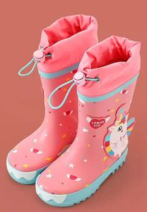 Scarpe da pioggia per bambini modellazione antiscivolo impermeabile protezione ambientale scarpe da acqua per la scuola primaria stivali da pioggia per l'<span class=keywords><strong>asilo</strong></span> - Product Image 4