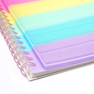 Cuaderno de composición a color A5, tapa dura, encuadernación en espiral, 80 hojas, sensación cómoda al tacto, diario de descompresión, material de oficina para aprendizaje - Product Image 3