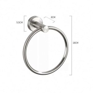 WEKIS – Ensemble de 5 accessoires de salle de bain en métal brossé, écologique, avec porte-serviette simple, taille personnalisable, emballage en boîte – Vente directe usine - Product Image 5