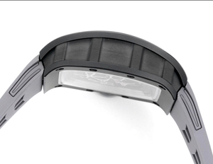 Reloj de Moda, Nuevo y en Oferta, con Caja de Fibra de Carbono Negra y Correa de Goma, Reloj de Negocios para Hombre - Product Image 5