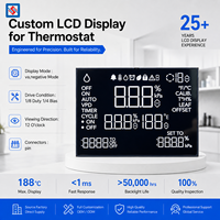 Termostat Layar LCD VA, Layar LCD Termostat, Peralatan Rumah Tangga, Layar LCD 7 Segmen, Grosir, Custom OEM ODM