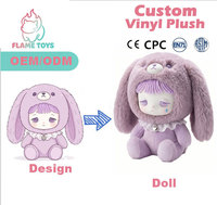 Peluche personnalisée OEM ODM en coton PP avec broderie pour la promotion de marque, anti-stress, vernissage UV, certifiée BSCI