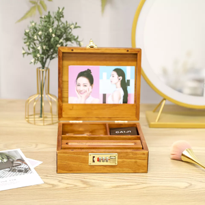 Tbci — coffret cadeau de noël en bois de pin rustique, accessoire de fumage, boîte de rangement de <span class=keywords><strong>tabac</strong></span> et d'herbes - Product Image 3