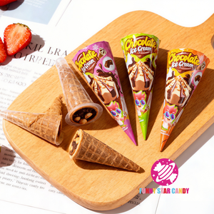 OEM Cornets de gaufrettes croustillantes en chocolat en forme de cône, chocolats sucrés, snacks en cornets de gaufrettes, vente en gros - Product Image 4