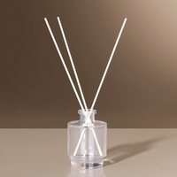 Bouteilles diffuseurs cylindriques en verre transparent sans plomb personnalisées en usine, 100 ml, vides, pour aromathérapie, options de couleur et logo OEM