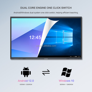 Qde 75 85 98 100 inch giảng dạy màn hình cảm ứng 4k bảng thuyết trình phòng họp bảng trắng kỹ thuật số bảng thông minh cho trường học - Product Image 4