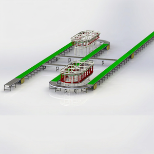 ระบบสายพานลำเลียงแบบประกอบได้ CONVELLO 2 ชั้น กว้าง 1000 มม. สายพาน PVC แห้งเร็ว ปรับความเร็วได้ ทนทาน สำหรับโรงงานผลิต - Product Image 2