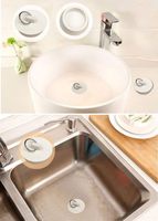 Bouchons de vidange de baignoire, 4 pièces bouchon de baignoire d'évier en caoutchouc cuisine salle de bain bar à linge bouchon d'eau joint avec anneau de suspension