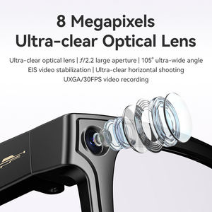 Lunettes intelligentes AI tendance avec caméra HD 8MP, enregistrement vidéo, traduction en temps réel, lecteur de musique, lunettes audio sportives - Product Image 2