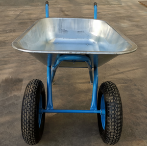 <span class=keywords><strong>Brouette</strong></span> en acier galvanisé de 110 L, 200 kg, fabrication industrielle, pour travaux de construction, à deux roues, Russie - Product Image 5