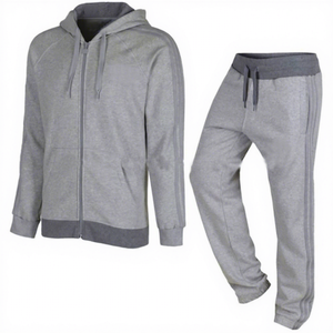 Unisex Sporty Tracksuit Set Color Blocking Full Length Zipper Fly Breathable Polyester Cotton Winter Windproof Eco-Friendly 2 1 - Product Image 6