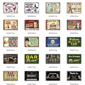 GROUP THERAPY PRACTICED HERE Vintage Tin <strong>Sign</strong> 20X30CM Retro Metal Signs Bar Pub Club Wall Decor Metal Small Plate Wholesales - Product Image 3