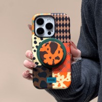Nouvelle coque de protection antichoc magnétique souple à imprimé léopard pour iPhone 17 Pro Max 16 Pro Max 15 14 Automne Hiver
