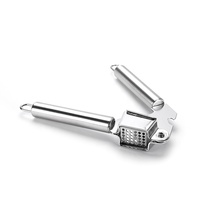 Pratique à transporter sans effort en acier inoxydable outils de cuisine manuel presse-ail broyeur de purée
