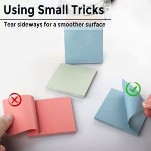 Assorted Morandi Paper Sticky Notes Set-6 Colors Self-Adhesive <b>Memo</b> <b>Pads</b> for Office Organization & School Stationery - Product Image 4