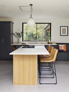 Warm and Elegant Modern Minimalist Shaker Custom Modular Kitchen Cabinets With Soft Closing Drawers - Product Image 4