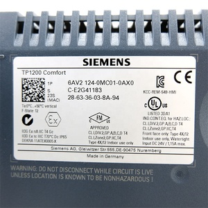 6AV2หน้าจอสัมผัสแบบ124-0MC01-0AX0 TP1200การควบคุมความสะดวกสบาย6AV2124-0MC01-0AX0 HMI - Product Image 4