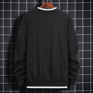 Suéter de Marca 2025 para Hombre, Cuello Redondo en Color Contrastante, Versión Coreana de Primavera y Otoño, Corte Ajustado, Estilo Casual Juvenil, Chaqueta Informal con Personalidad - Product Image 5