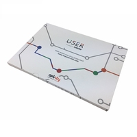 Vente en gros 7 pouces A5 noir LCD vidéo numérique brochure populaire carte de voeux vidéo papier avec conception personnalisée
