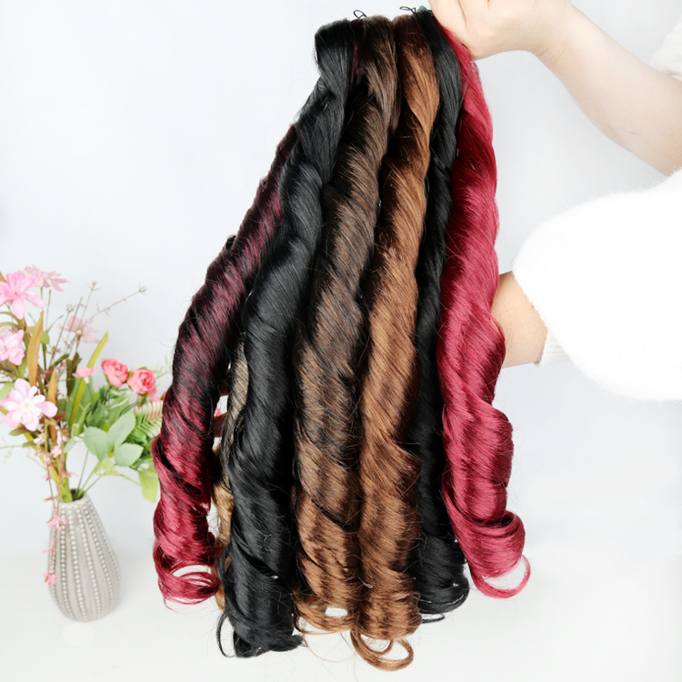 Afro attachments silky synthetic spiral curly hair extensions hairpiece for braids meches braids