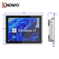 Precio barato industrial todo en uno pc10.4 pulgadas N5090 j6412 monitor táctil integrado panel táctil PC con wifi