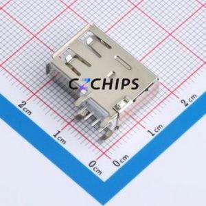HC-USB2.0-L195-J USB Connector Through hole Component (THT) Connector Type-A USB 2.0 Female Side Insert - Product Image 2