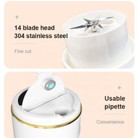 Draagbare 340Ml Automatische Mini Mixer Blender Cup Oplaadbare Usb Water Juicer Voor Fruit & Groenten Direct Drinken