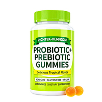 Supplément Gummy Candy Pure Healthy Probiotic + Prebiotic Gummies Factory Wholesale Probiotic Prebiotic Gummies