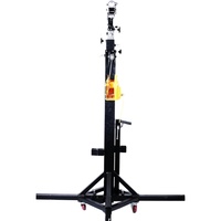 Torre elevadora de truss con cabrestante de manivela, capacidad de carga de 2600 lbs (1179 kg) y 250 kg (6M de altura), para pantallas LED, luces de escenario y altavoces de arreglo lineal.