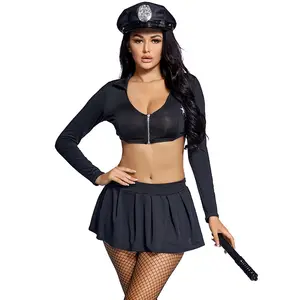 Low price Wholesale Woman Officer Uniform sexy cop police uniform costume