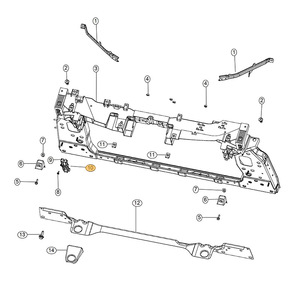Water Tank <b>Bracket</b> For Jeep Compass 68244427AA 68244426AA <b>Plastic</b> Replacement Part - Product Image 4